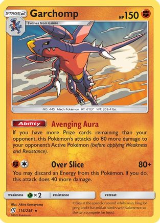 Garchomp - 114/236 - SM  Unified Minds Reverse Holofoil