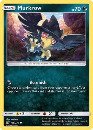 Murkrow (128/236) - SM  Unified Minds Reverse Holofoil - Common