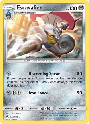 Escavalier 142/236 - Unified Minds Reverse Holofoil