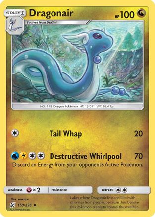 Dragonair (150/236) - SM  Unified Minds Reverse Holofoil - Uncommon
