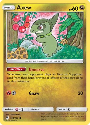 Axew (154/236) - SM  Unified Minds  - Common