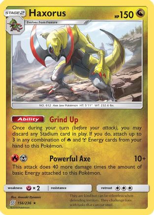 Haxorus 156/236 - Unified Minds Holofoil