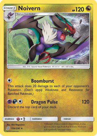 Noivern (159/236) - SM  Unified Minds Reverse Holofoil - Rare