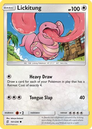 Lickitung (161/236) - SM  Unified Minds Reverse Holofoil - Common