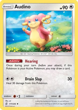 Audino - 177/236 - SM  Unified Minds Normal - Uncommon