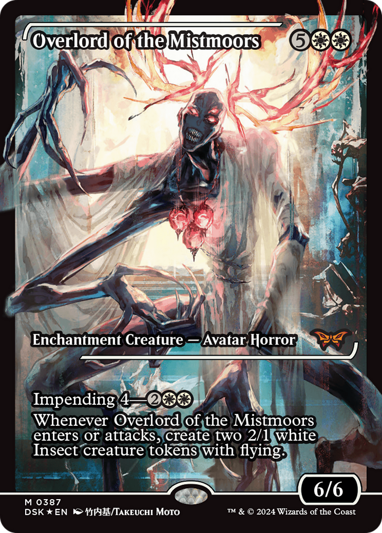 Overlord of the Mistmoors (DSK-387) - Duskmourn: House of Horror: (Showcase) Foil