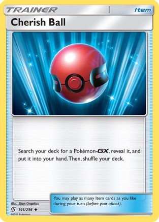 Cherish Ball (191/236) - SM  Unified Minds Reverse Holofoil - Uncommon
