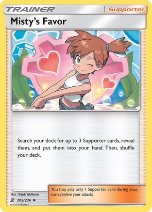 Misty's Favor 202/236 - Unified Minds Reverse Holofoil