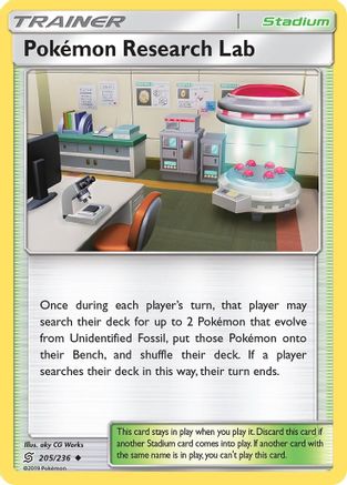 Pokémon Research Lab 205/236 - Unified Minds Reverse Holofoil