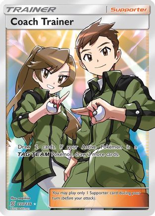 Coach Trainer (Full Art) (233/236) - SM  Unified Minds Holofoil - Ultra Rare
