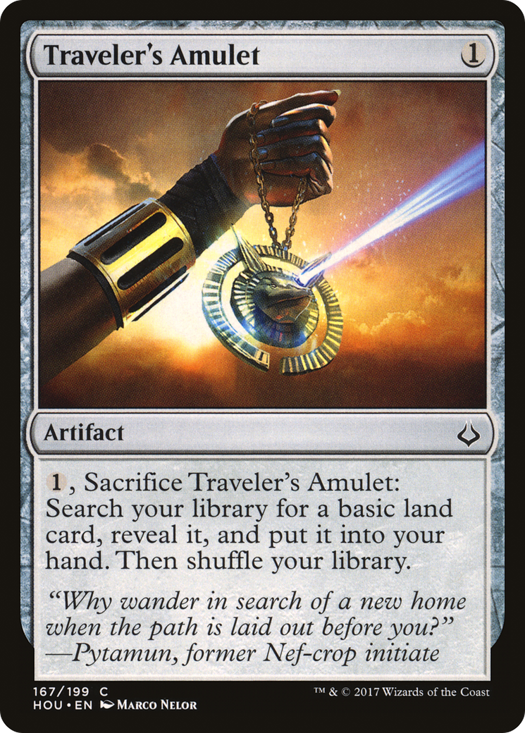 Traveler's Amulet (HOU-167) - Hour of Devastation Foil