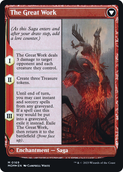 Urabrask // The Great Work (PMOM-169S) - March of the Machine Promos Foil