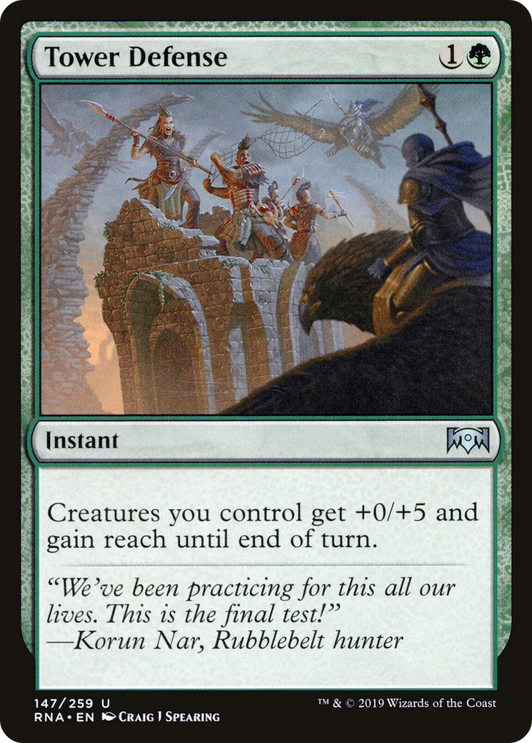 Tower Defense (RNA-147) - Ravnica Allegiance Foil