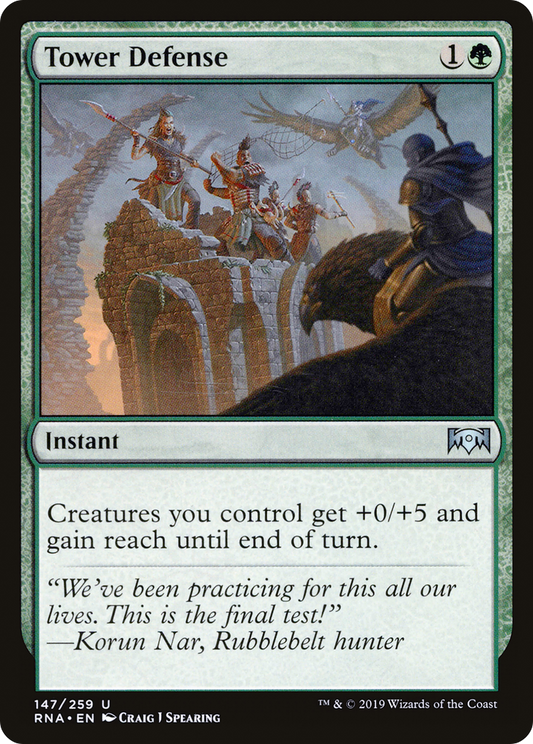 Tower Defense (RNA-147) - Ravnica Allegiance Foil