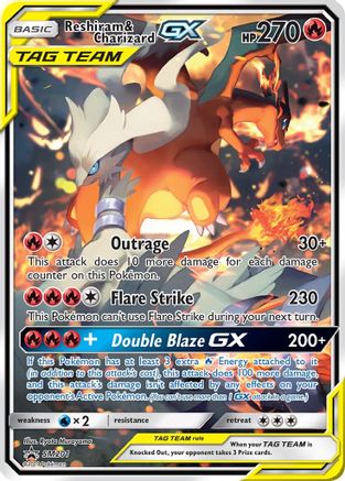 Reshiram & Charizard GX (SM201/248) - SM Promos Holofoil - Promo