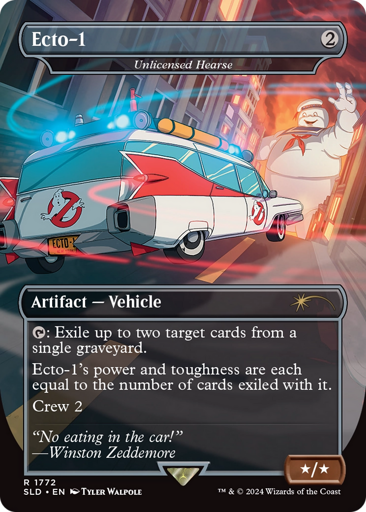 Unlicensed Hearse  (Borderless)(SLD-1772) - Secret Lair Drop / Ecto-1