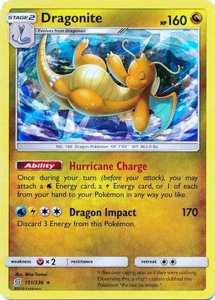 Dragonite - 151/236 (Cracked Ice Holo) 151 - Deck Exclusives Holofoil