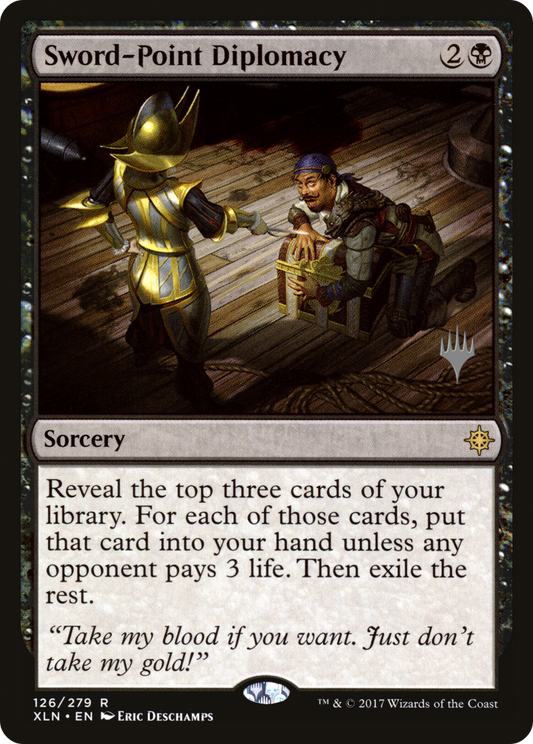 Sword-Point Diplomacy (PXLN-126P) - Ixalan Promos