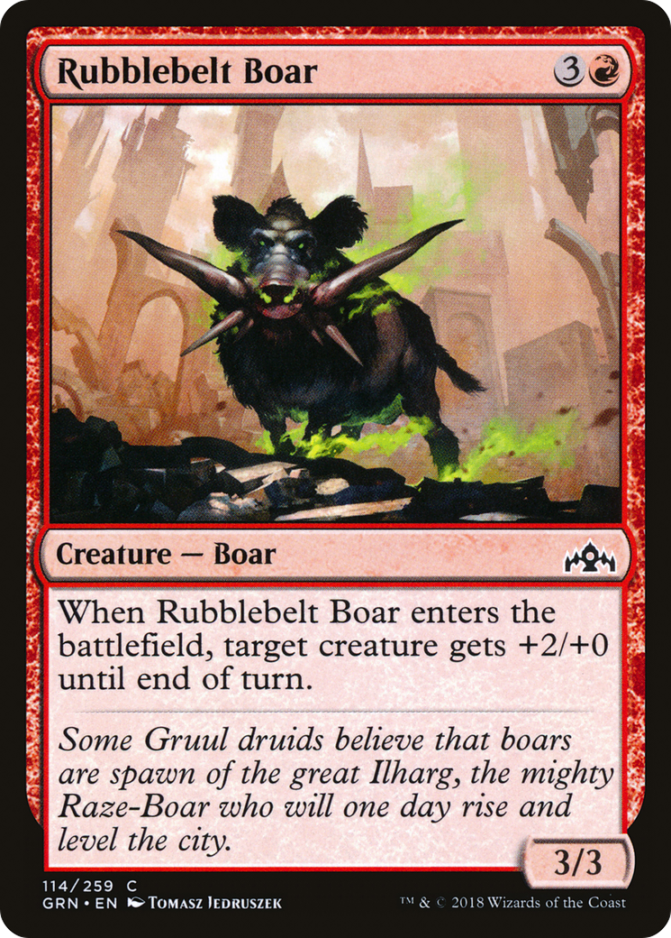 Rubblebelt Boar (GRN-114) - Guilds of Ravnica Foil