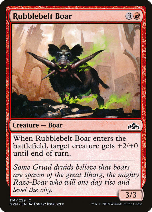 Rubblebelt Boar (GRN-114) - Guilds of Ravnica Foil