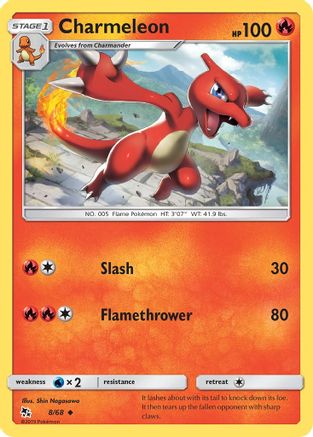 Charmeleon 8/68 - Hidden Fates Reverse Holofoil