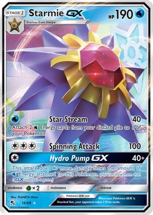 Starmie-GX 14/68 - Hidden Fates Holofoil