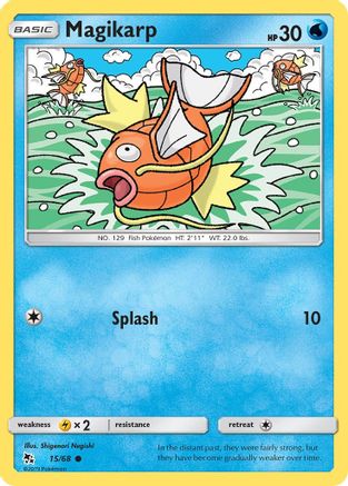 Magikarp (15/68) - Hidden Fates Reverse Holofoil - Common