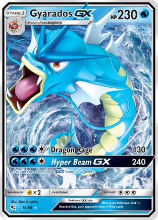 Gyarados GX (16/68) - Hidden Fates Holofoil - Ultra Rare