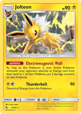 Jolteon (23/68) - Hidden Fates  - Rare