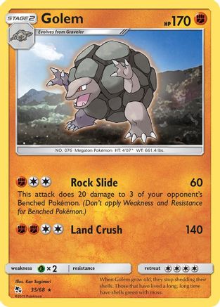 Golem - 035/68 - Hidden Fates Reverse Holofoil