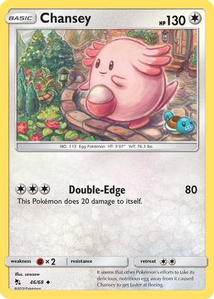 Chansey 46/68 - Hidden Fates Reverse Holofoil