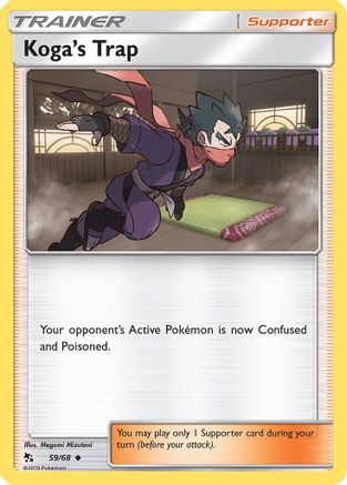 Koga's Trap (59/68) - Hidden Fates Reverse Holofoil - Uncommon
