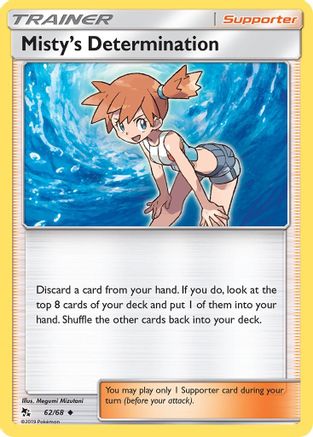 Misty's Determination 62/68 - Hidden Fates Reverse Holofoil