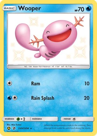 Wooper SV9/94 - Shiny Vault Holofoil