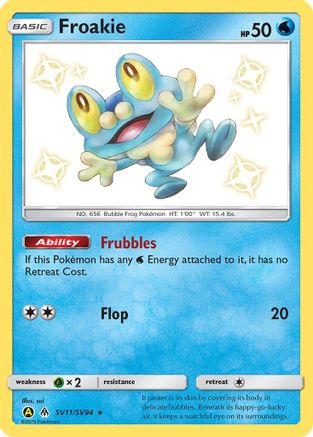 Froakie (SV11/SV94) - Hidden Fates Shiny Vault Holofoil - Shiny Holo Rare