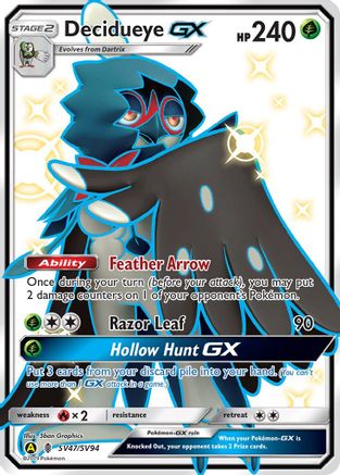Decidueye GX (SV47/SV94) - Hidden Fates Shiny Vault Holofoil - Shiny Holo Rare