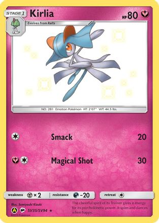 Kirlia (SV35/SV94) - Hidden Fates Shiny Vault Holofoil - Shiny Holo Rare