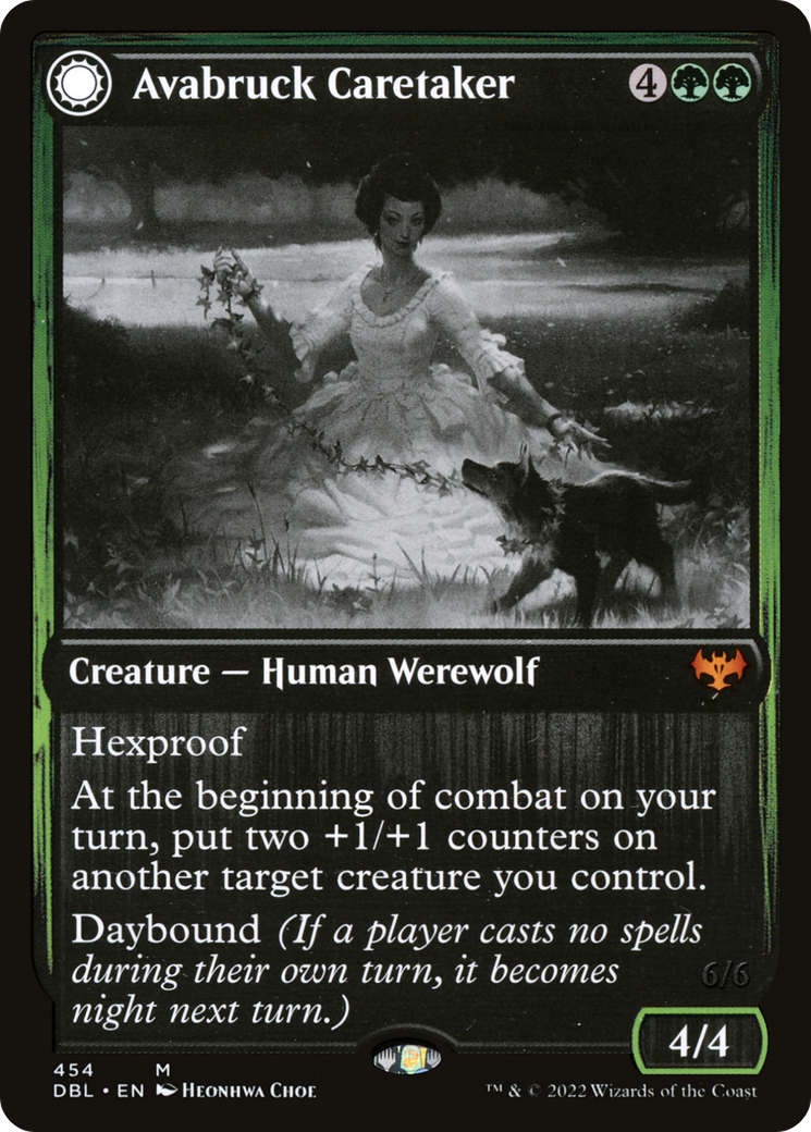 Avabruck Caretaker // Hollowhenge Huntmaster (DBL-454) - Innistrad: Double Feature: (Double Faced Transform)