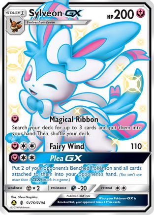 Sylveon GX (SV76/SV94) - Hidden Fates Shiny Vault Holofoil - Shiny Holo Rare