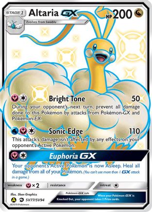 Altaria GX (SV77/SV94) - Hidden Fates Shiny Vault Holofoil - Shiny Holo Rare
