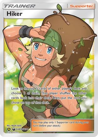 Hiker (SV85/SV94) - Hidden Fates Shiny Vault Holofoil - Shiny Holo Rare