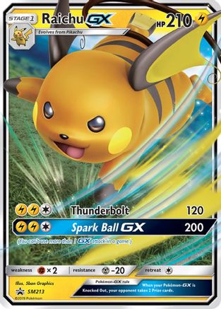 Raichu GX SM213 - SM Promos Holofoil - Promo