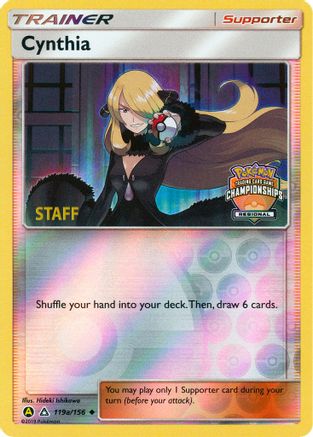 Cynthia (Regional Championships) [Staff] (119a/156) - League & Championship Cards Reverse Holofoil - Promo