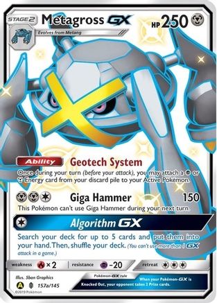 Metagross-GX 157a/145 - Guardians Rising Holofoil