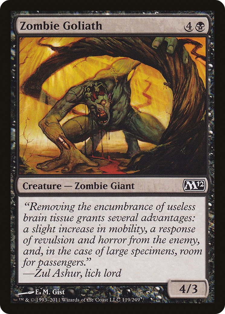 Zombie Goliath (M12-119) - Magic 2012 Foil