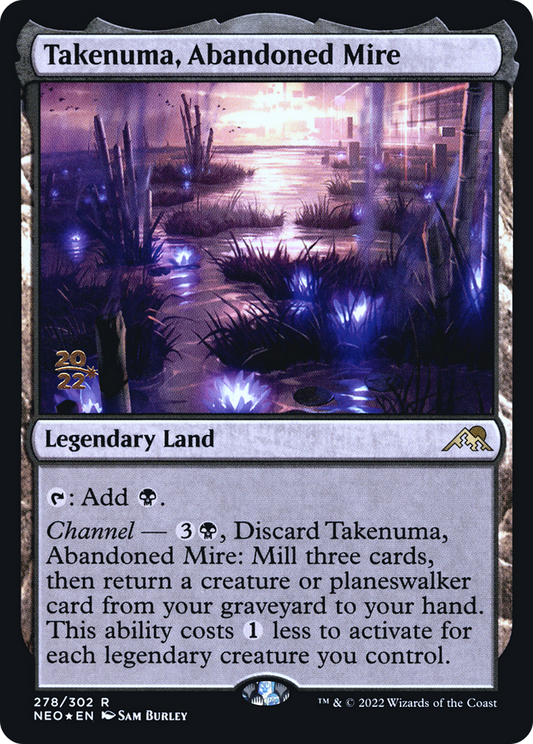 Takenuma, Abandoned Mire (PNEO-278S) - Kamigawa: Neon Dynasty Promos Foil