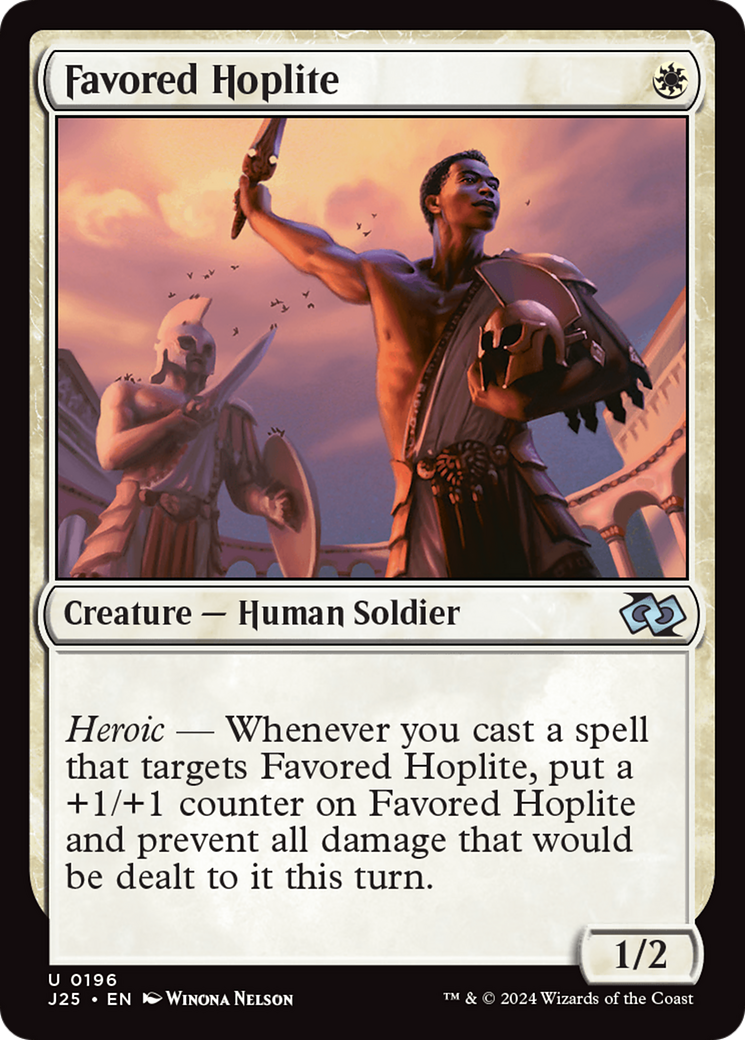 Favored Hoplite (J25-196) - Foundations Jumpstart