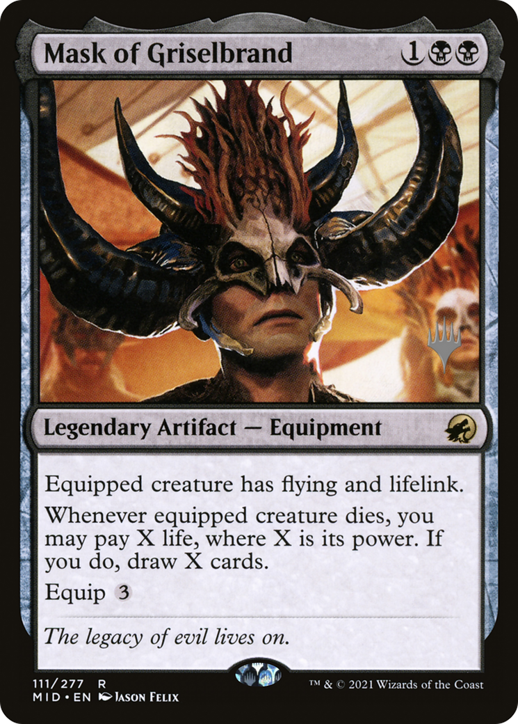 Mask of Griselbrand (PPMID-111P) - Innistrad: Midnight Hunt Promos (Promo Pack)