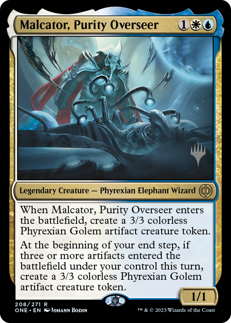 Malcator, Purity Overseer (PONE-208P) - Phyrexia: All Will Be One Promos Foil