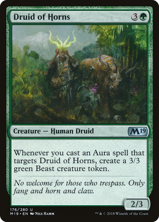 Druid of Horns (M19-176) - Core Set 2019